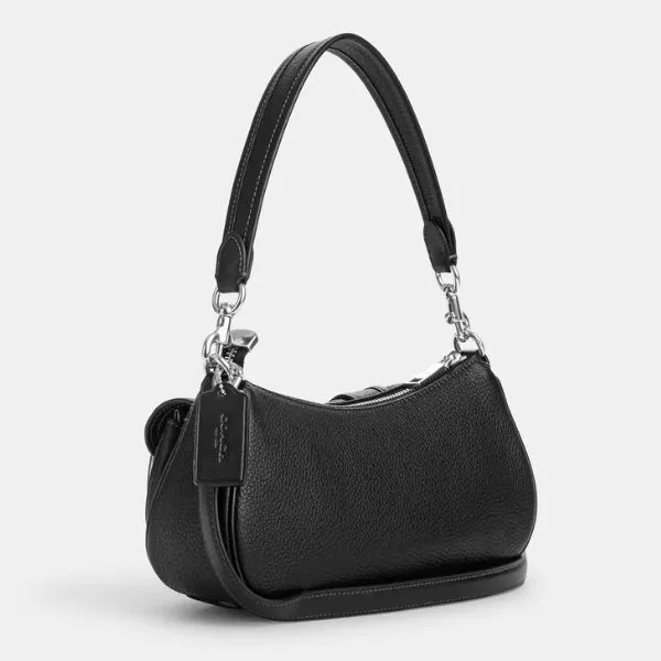 Túi Đeo Vai Nữ Coach Ashton Baguette CM079 Shoulder Bag Màu Đen