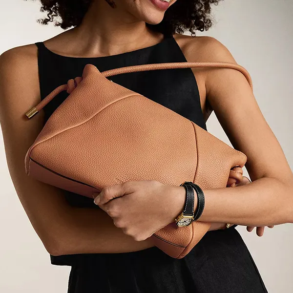 Túi Đeo Vai Nữ Fossil Willa Leather Shoulder Bag ZB11119237 Màu Nâu Nhạt - Túi xách - Vua Hàng Hiệu