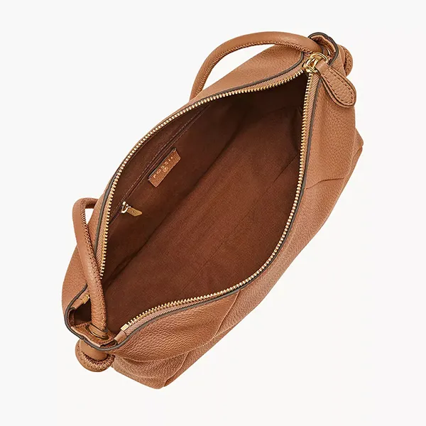 Túi Đeo Vai Nữ Fossil Willa Leather Shoulder Bag ZB11119237 Màu Nâu Nhạt - Túi xách - Vua Hàng Hiệu