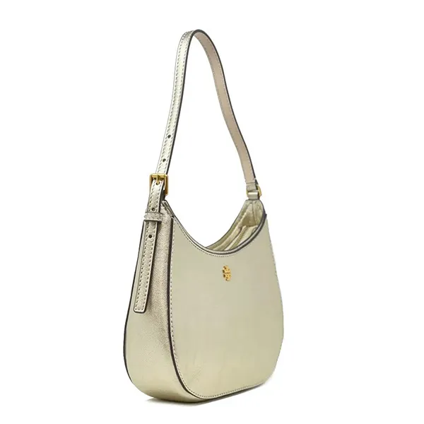 Túi Đeo Vai Nữ Tory Burch Small Emerson Metallic Small Zip Shoulder Bag Màu Vàng Trắng - Túi xách - Vua Hàng Hiệu