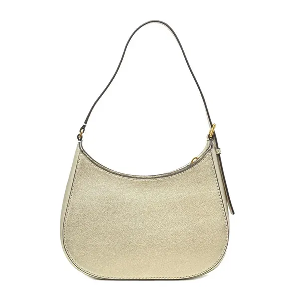 Túi Đeo Vai Nữ Tory Burch Small Emerson Metallic Small Zip Shoulder Bag Màu Vàng Trắng - Túi xách - Vua Hàng Hiệu