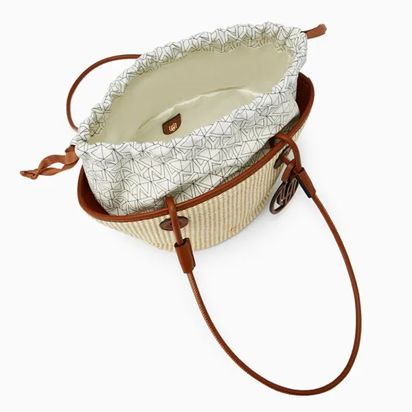 Túi Tote Nữ Lyn Makayla Infinite Basket S Tote Bag LL25CBM147 Tan Màu Nâu Be