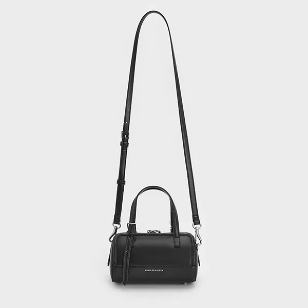 Túi Xách Nữ Charles & Keith CNK Enola Bowling Bag Noir CK2-30671730 Màu Đen