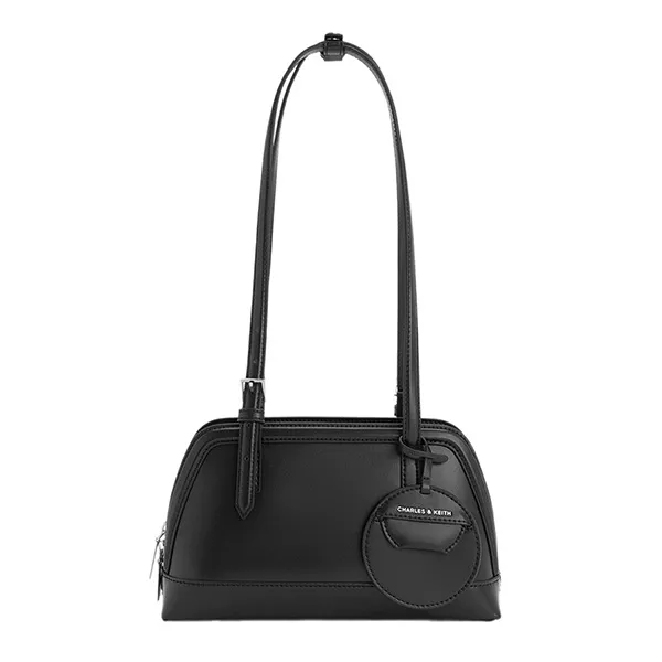 Túi Xách Tay Nữ Charles & Keith CNK Enola Elongated-Handle Bag CK2-30782521 Màu Đen