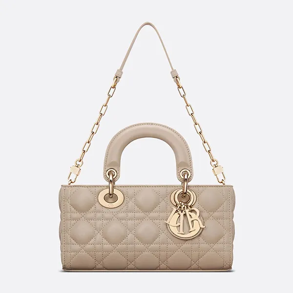 Túi Xách Tay Nữ Dior Small Lady D-Joy Bag M0613ONGE M51U Màu Be - Túi xách - Vua Hàng Hiệu