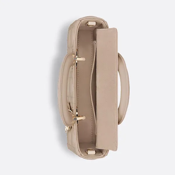 Túi Xách Tay Nữ Dior Small Lady D-Joy Bag M0613ONGE M51U Màu Be - Túi xách - Vua Hàng Hiệu