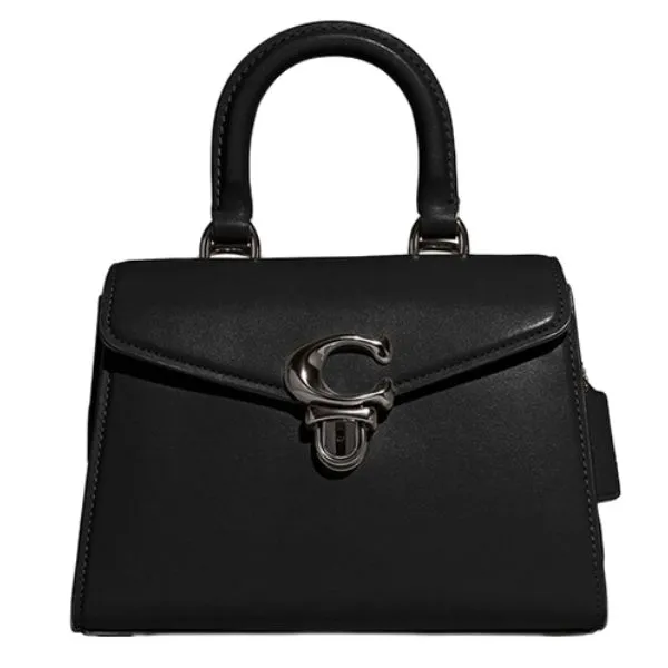 Túi Xách Tay Nữ Coach Women's Sammy Trapezoidal Handle Bag CJ812 Màu Đen