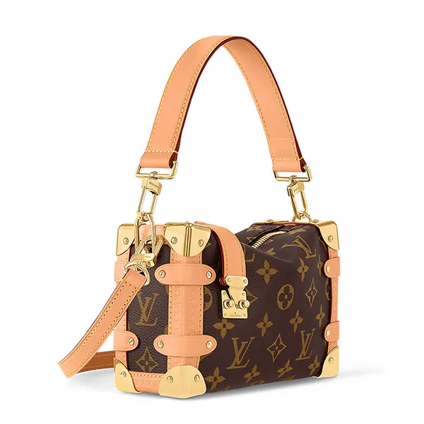 Túi Xách Tay Nữ Louis Vuitton Monogram Canvas Side Trunk Màu Nâu - Túi xách - Vua Hàng Hiệu