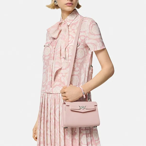 Túi Xách Tay Nữ Versace Medusa 95 Small Handbag 1013824 1A10795 Light Pink Màu Hồng Nhạt - Túi xách - Vua Hàng Hiệu