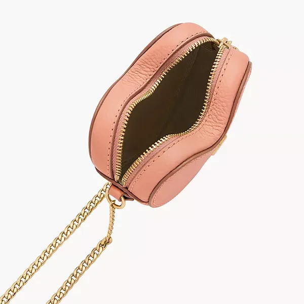 Ví Nữ Fossil Heart Top Zip Wallet SL10082681 Màu Hồng Cam