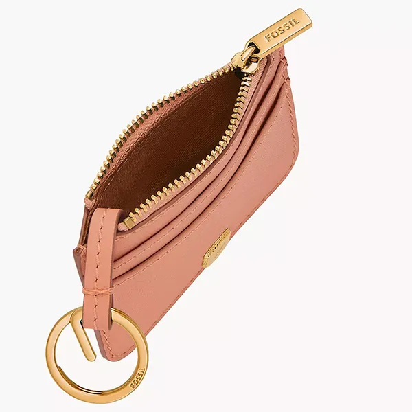 Ví Nữ Fossil Lennox Zip Card Case SL10078681 Màu Hồng Phấn - Túi xách - Vua Hàng Hiệu