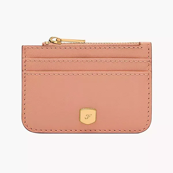 Ví Nữ Fossil Lennox Zip Card Case SL10078681 Màu Hồng Phấn - Túi xách - Vua Hàng Hiệu