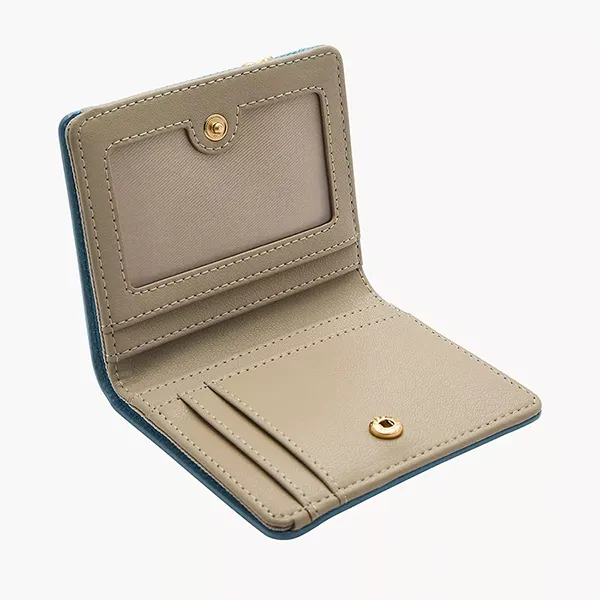 Ví Nữ Fossil Logan RFID Small Bifold SL7829106 Màu Xanh Đậm - Túi xách - Vua Hàng Hiệu