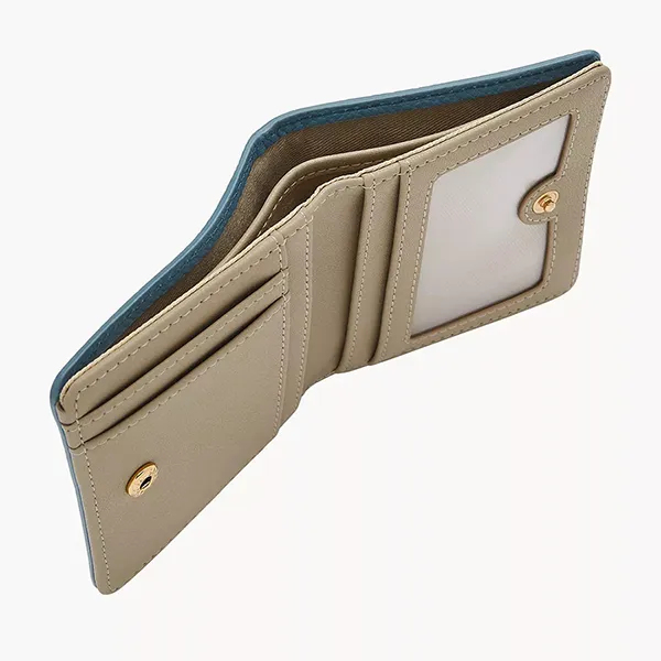 Ví Nữ Fossil Logan RFID Small Bifold SL7829106 Màu Xanh Đậm - Túi xách - Vua Hàng Hiệu