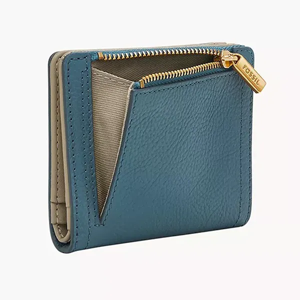Ví Nữ Fossil Logan RFID Small Bifold SL7829106 Màu Xanh Đậm - Túi xách - Vua Hàng Hiệu