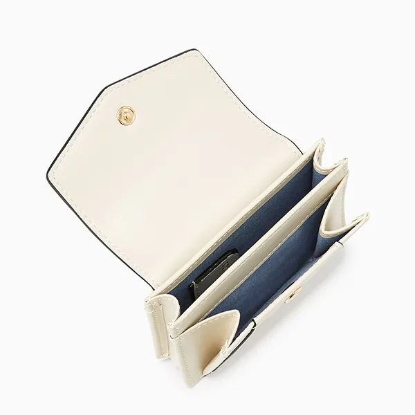 Ví Nữ Lyn Andrea Short Wallet Ivory LL25CWF917 Màu Trắng Kem