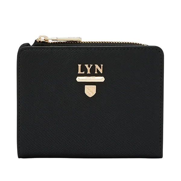 Ví Nữ Lyn Double Zip Short Wallet Black LL25CWS803 Màu Đen