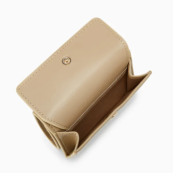 Ví Nữ Lyn Fray Infinite Short Wallets Beige LL25MWF823 Màu Be