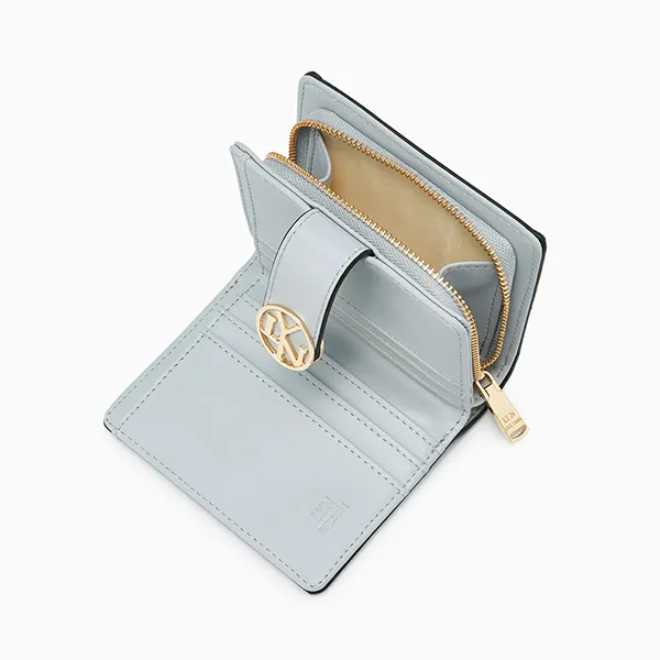 Ví Nữ Lyn Mona Short Wallets Light Grey LL25CWF014 Màu Xanh Nhạt