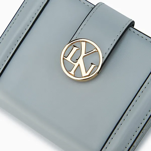 Ví Nữ Lyn Mona Short Wallets Light Grey LL25CWF014 Màu Xanh Nhạt