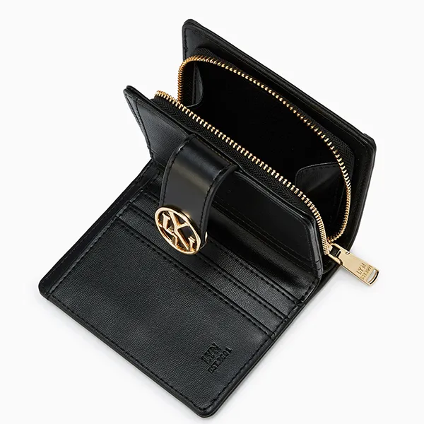 Ví Nữ Lyn Persy Short Wallet Black LL25CWS002 Màu Đen