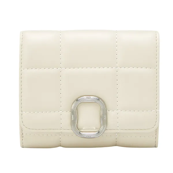 Ví Nữ Lyn Persy Short Wallet Light Beige LL25CWS002 Màu Trắng Kem