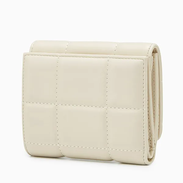 Ví Nữ Lyn Persy Short Wallet Light Beige LL25CWS002 Màu Trắng Kem