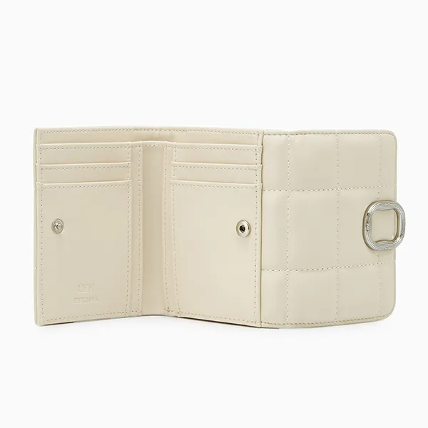 Ví Nữ Lyn Persy Short Wallet Light Beige LL25CWS002 Màu Trắng Kem