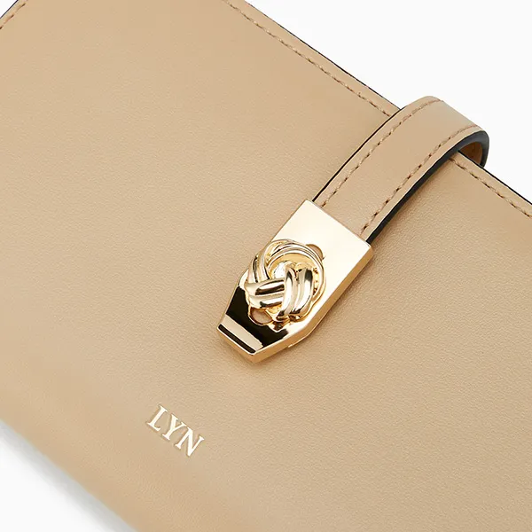 Ví Nữ Lyn Re-Edit Lucky Semi Long Wallets LL25CWS019 Màu Be