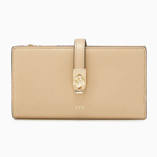 Ví Nữ Lyn Re-Edit Lucky Semi Long Wallets LL25CWS019 Màu Be