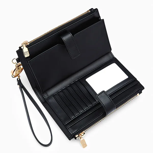 Ví Nữ Lyn Sylvia Infinite Long Wallets Black LL25CWM015 Màu Đen