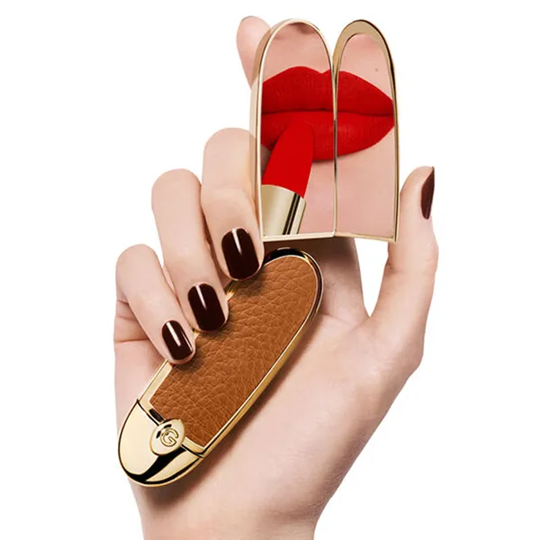 Vỏ Son Guerlain Rouge G Le Camel Case Màu Nâu