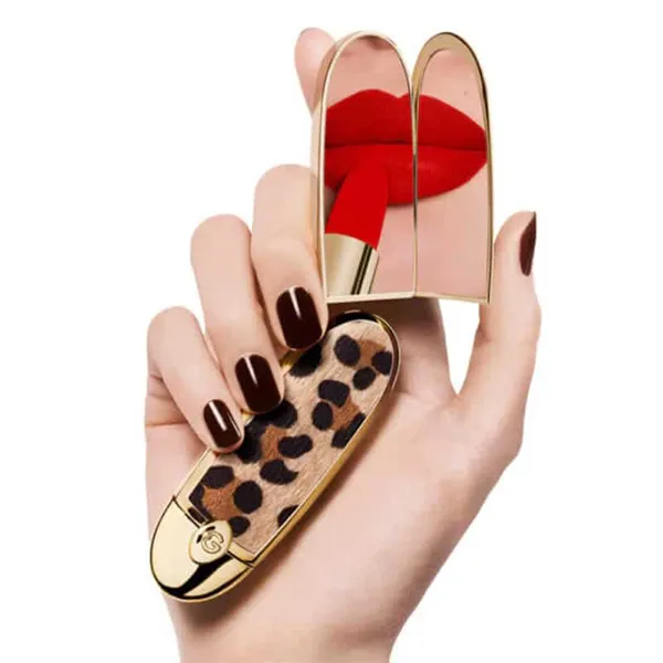 Vỏ Son Guerlain Rouge G Le Fauve Case Họa Tiết Da Báo