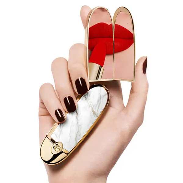 Vỏ Son Guerlain Rouge G Lipstick Case Le Marbre Màu Trắng Vàng