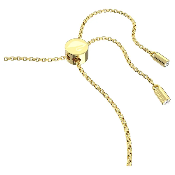 Vòng Đeo Tay Nữ Swarovski Hyperbola Bracelet Interlocking Loop, White, Gold-Tone Plated 5646737 Màu Vàng