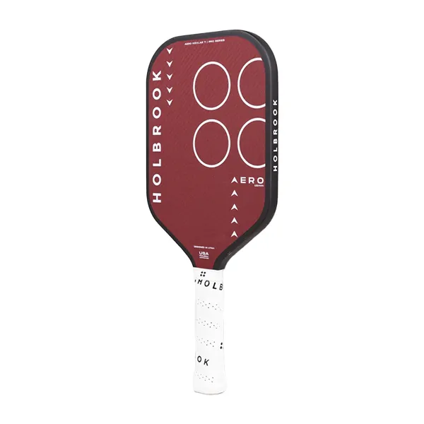 Vợt Pickleball Holbrook Pro Pickleball Racket Aero Kevlar T Paddle 14mm Màu Đỏ Phối Trắng - Pickleball - Vua Hàng Hiệu