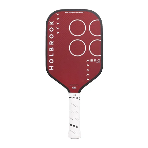 Vợt Pickleball Holbrook Pro Pickleball Racket Aero Kevlar T Paddle 14mm Màu Đỏ Phối Trắng - Pickleball - Vua Hàng Hiệu