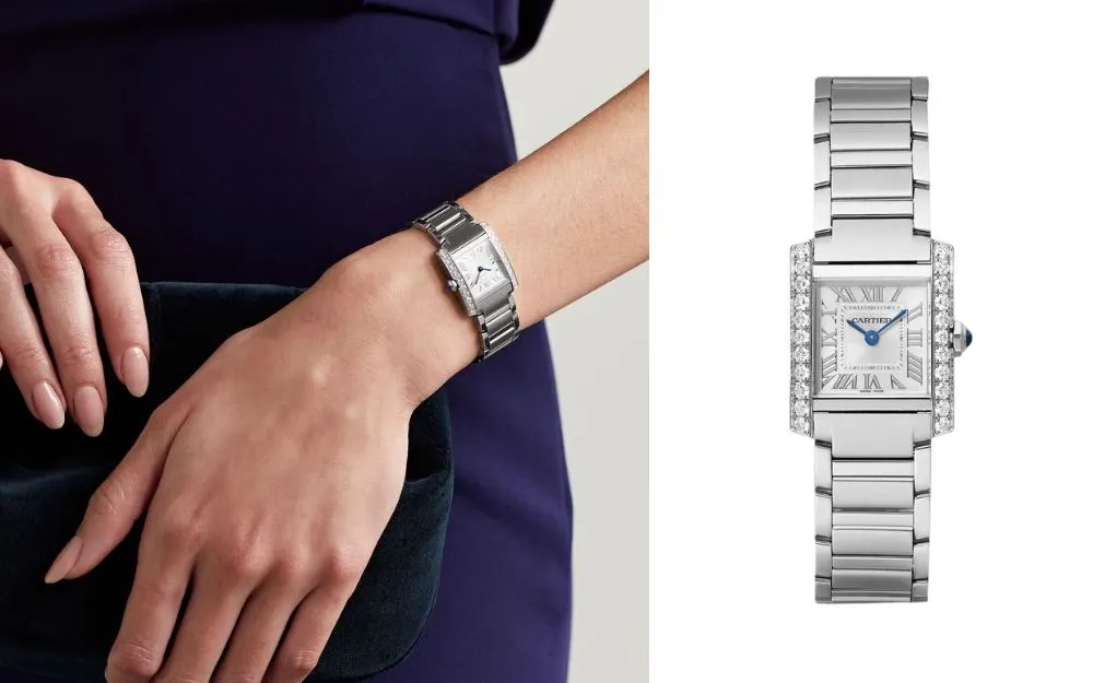 Đồng Hồ Cartier Mặt Vuông - 4