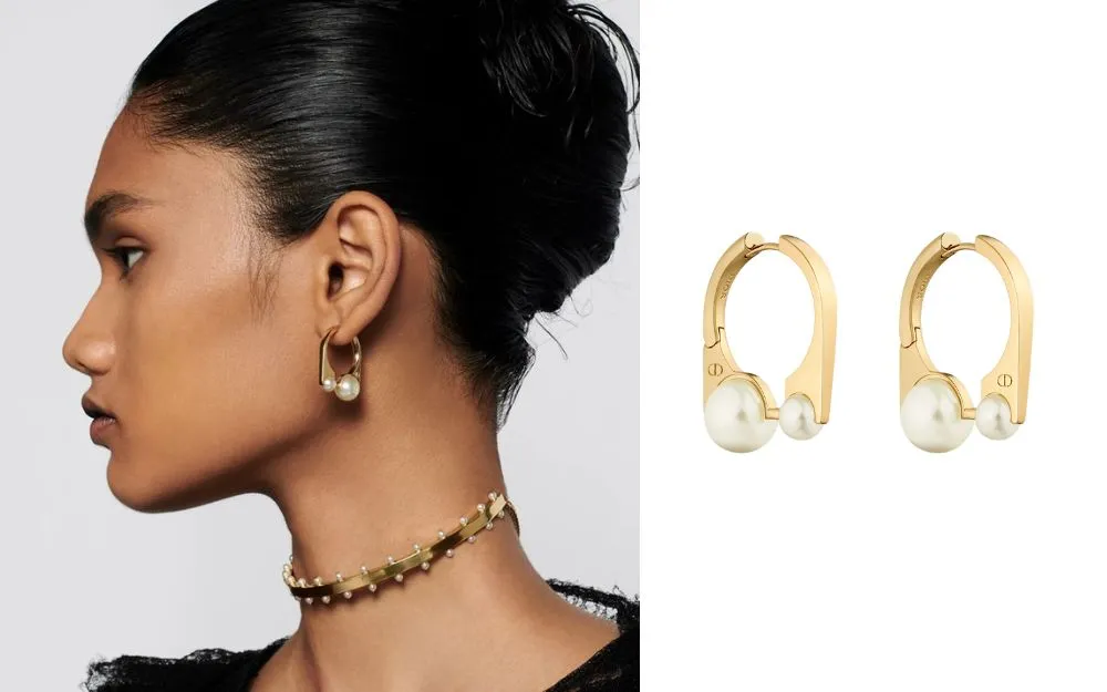 Trang sức vàng ngọc trai Dior - 5
