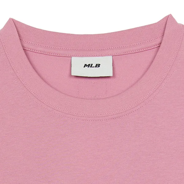 Áo Phông MLB Denimlike Monogram Big Lux Over Fit Tshirt New York Yankees 3ATSM0953-50PKP Màu Hồng Size S