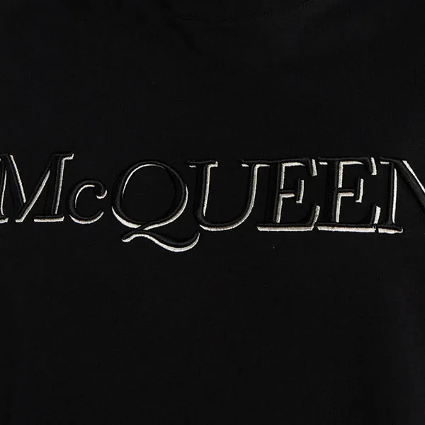 Áo Phông Nam Alexander McQueen With Logo T-Shirt Màu Đen Size S