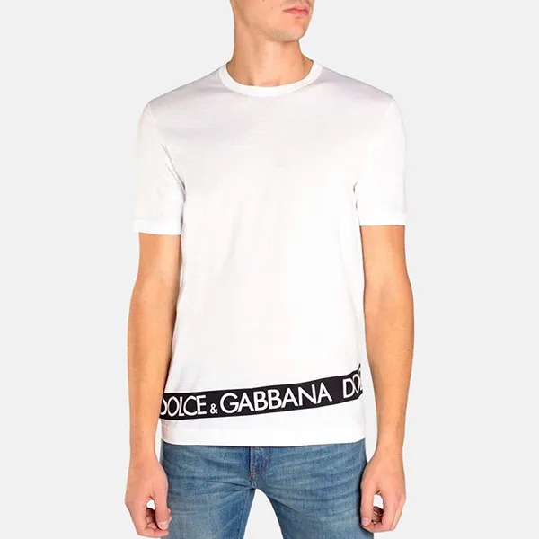 Áo Phông Nam Dolce & Gabbana D&G G8HL0T FH72O HWT37 Màu Trắng Size 46