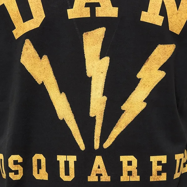 Áo Phông Nam Dsquared2 Dan Lightening Black T-Shirt Màu Đen Size XS - Thời trang - Vua Hàng Hiệu