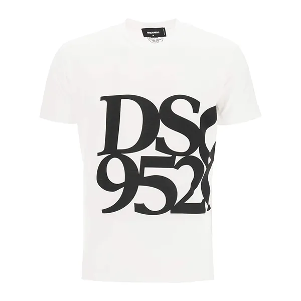 Áo Phông Nam Dsquared2 Icon Cotton Tshrit Màu Trắng Size S