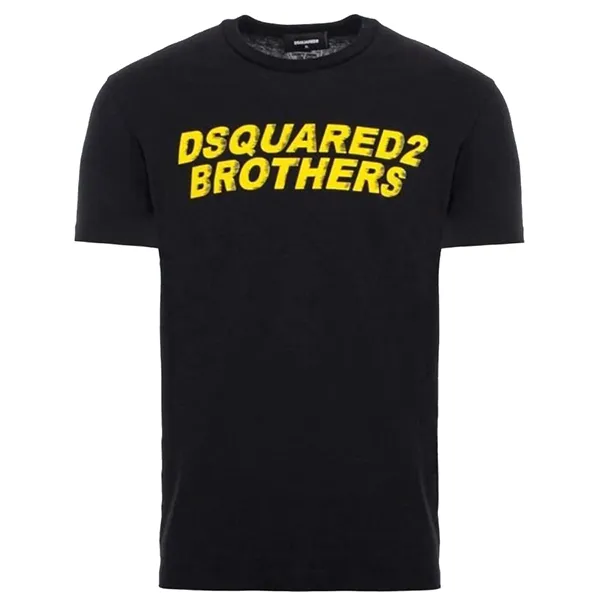 Áo Phông Nam Dsquared2 Sleeved Black Tee Tshirt Màu Đen Size XS - Thời trang - Vua Hàng Hiệu