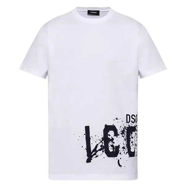 Áo Phông Nam Dsquared2 Tshirt And Polos White S79GC0086S23009100 Màu Trắng Size S
