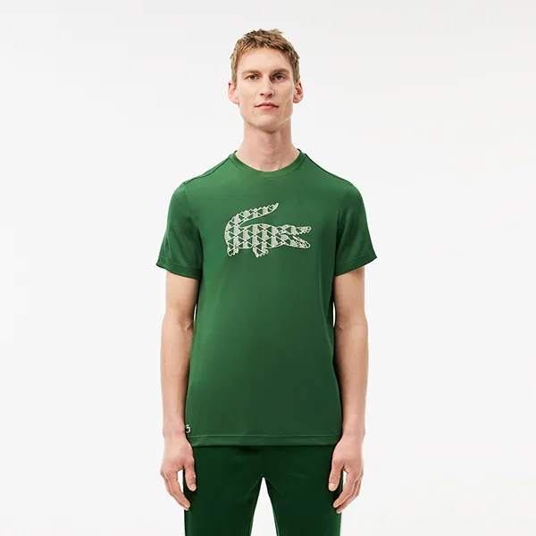 Áo Phông Nam Lacoste Men's Ultra Dry Piqué Tennis T-Shirt TH2623 51 132 Màu Xanh Lá Size 3 - Thời trang - Vua Hàng Hiệu