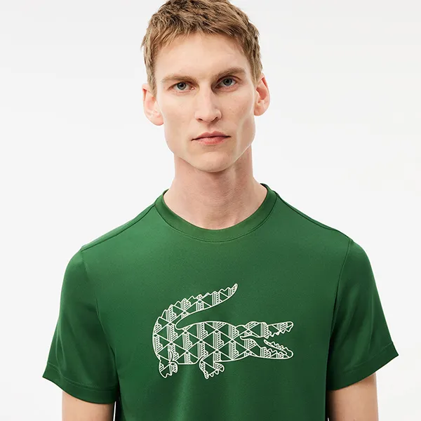 Áo Phông Nam Lacoste Men's Ultra Dry Piqué Tennis T-Shirt TH2623 51 132 Màu Xanh Lá Size 3 - Thời trang - Vua Hàng Hiệu
