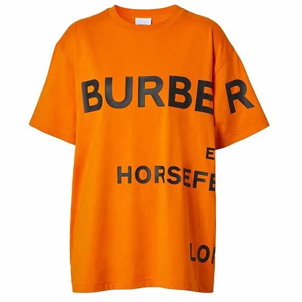 Áo Phông Nữ Burberry Horseferry Print Cotton Tshirt Màu Cam Size S - Thời trang - Vua Hàng Hiệu