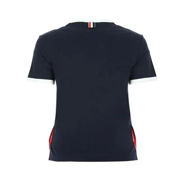 Áo Phông Nữ Thom Browne Cotton T-Shirt FJS075A00042 415 Màu Xanh Navy Size 38
